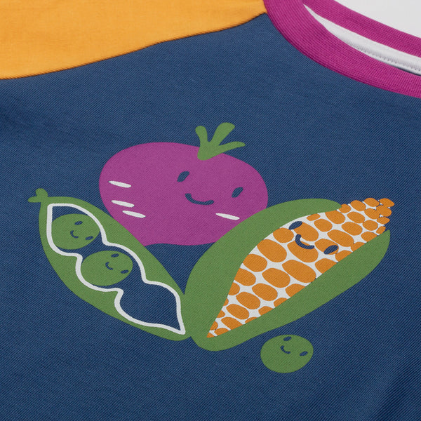 Kite Clothing organic Veggie t-shirt, closeup
