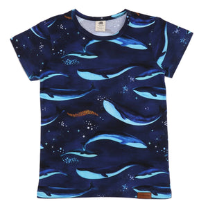 Walkiddy organic Short sleeve shirt- whale song